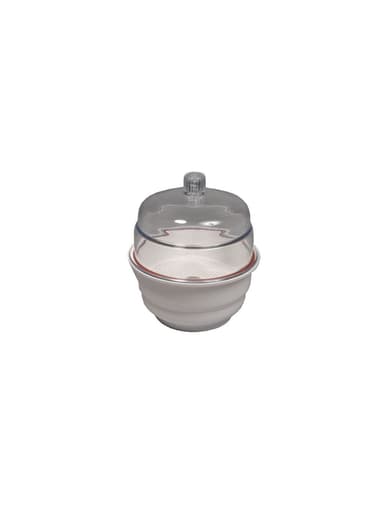 Desiccator, Non-Vacuum, White Base, Pp/Pc, 6"