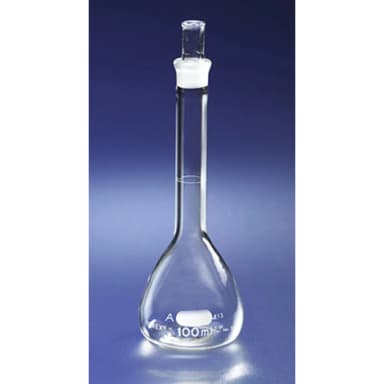 PYREX 200mL Class A Volumetric Flasks with PYREX Glass Standard Taper Stopper