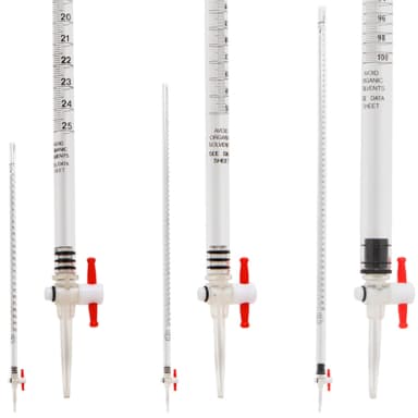Burette Graduated, 50mL Acrylic, 1/EA