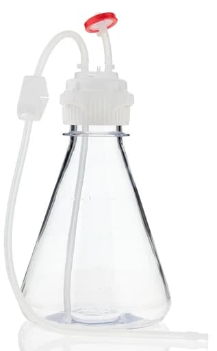 EZBio® Flask Assembly 1L VersaCap® 53B, PC, No Baffle EZBio Tubing  w/ Plug and Vented w/ Diptube