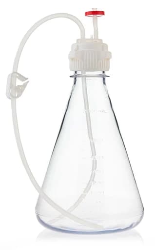 EZBio® Flask Assembly 2L VersaCap® 53B, PC, Baffle EZBio Tubing  w/ Plug and Vented w/ Diptube