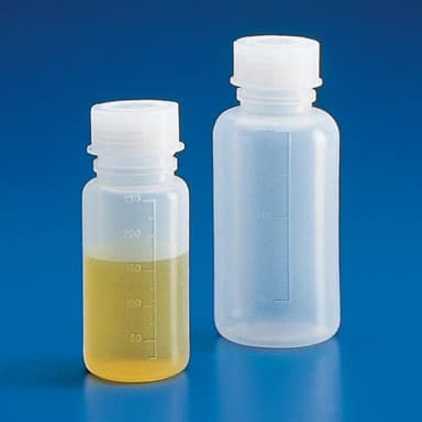 Bottle with Screwcap, Wide Mouth, LDPE, Graduated, 2000mL