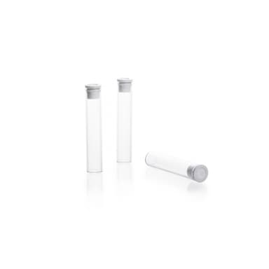 Clear Glass Shell VialN51A,WHT PE PLUG,2ML