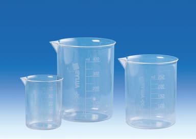 Griffin Beaker, PMP, Red screened graduations, 10mL, pack of 12
