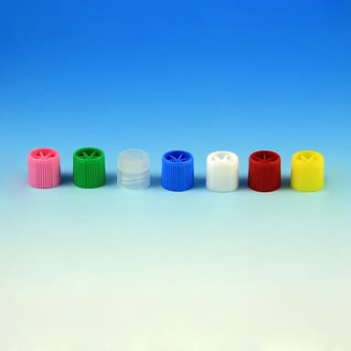 Screw Cap with Silicone Washer for Sample Tubes with External Threads (g's: 6030-6059), Gray