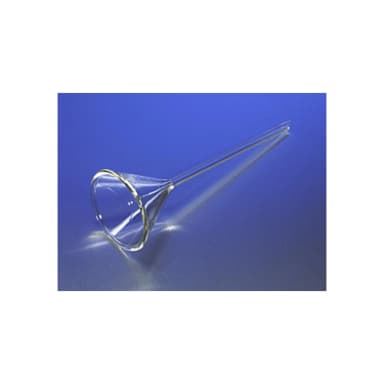 PYREX Plain 75mm Diameter 60 Angle Funnel with Long Narrow Stem