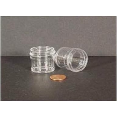 Jar, Wide Mouth, 7.5mL (1/4oz), PP, 33mm Opening, 1 x 1"  (Screw Cap Packaged Separately)