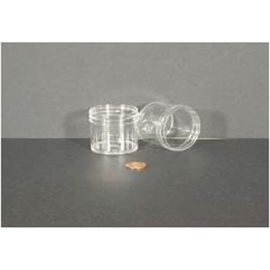 Jar, Wide Mouth, 60mL (2oz), PS, 53mm Opening, 1 13/16 x 1 11/16"   (Screw Cap Packaged Separately)