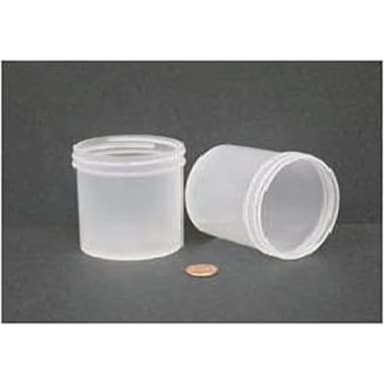Jar, Wide Mouth, 180mL (6oz), PP, 70mm Opening, 2 7/16 x 2 5/8"   (Screw Cap Packaged Separately)