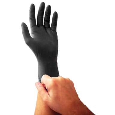 Emerald BLACK Nitrile Powder-Free 3 Mil GP, Large, 100/Pk