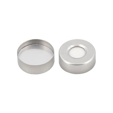 N20 Aluminium crimp cap, silver