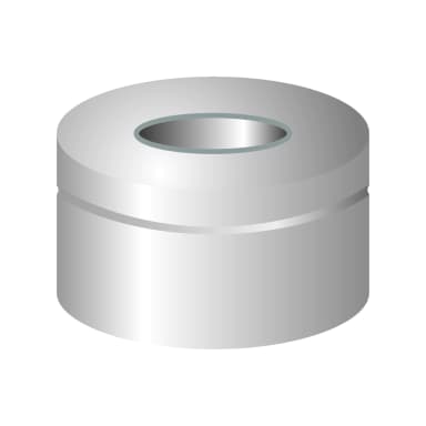 N 11 Aluminium crimp cap, silver, 0.1 mm