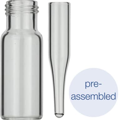 Pre-assembled vial-insert combination