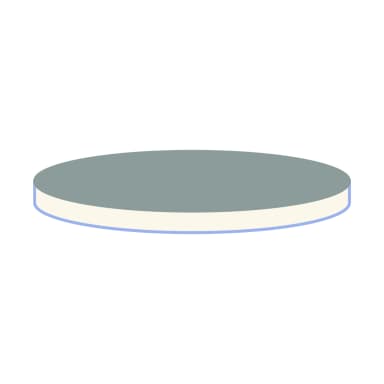 N 19 Septa, Butyl beige/PTFE gray , 55°, 1.3 mm