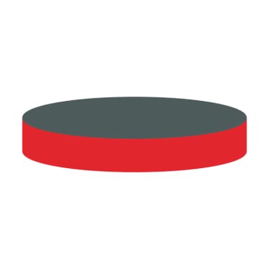 N 20 septa Butyl red/PTFE gray, 50° , 3 mm