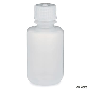 Bottle, Narrow Mouth, PP Bottle, Attached PP Screw Cap, 60mL, 12/Pack - cs-72