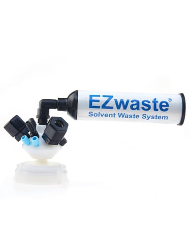 EZWaste® HPLC Universal Stackable VersaCap® 70 mm (S70) Solvent Waste System, Cap-Only W/Exhaust Filter, Six(6x) Ports OD Tubing -3.2 mm (1/8") or 1.6 mm(1/16"), Three(3x) Hose Barb 3.2mm (1/8") or 9.5 mm(3/8"), Three(3x) OD Tubing 12.7 mm (1/2"), 1/EA