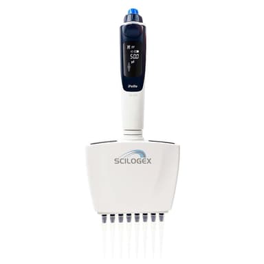 iPette Plus 8-ChannelElectronic Pipettor, 30-300ul, 110-220V, 50/60Hz, US Plug