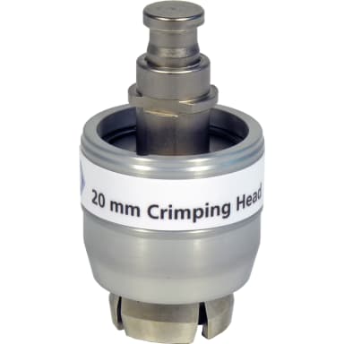 Crimping head for 20 mm Crimp Caps