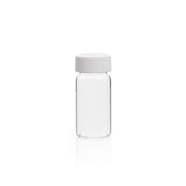 Glass Scintillation Vial GPI Finish, Polyethylene,KG33,UREA/PE CAP ON,20ML