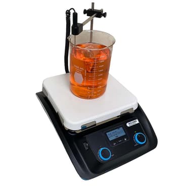 SCI500HS-Pro LCD Digital 10 x 10 Magnetic Hotplate Stirrer, ceramic-glass plate, with PT1000 Sensor & Sensor Stand, 110V, 50/60Hz US Plug