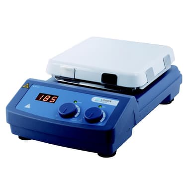 SCI550-S LED Digital 7 x 7 Magnetic Hotplate Stirrer, ceramic-glass plate, with PT1000 Sensor & Sensor Stand, 110V, 50/60Hz US Plug
