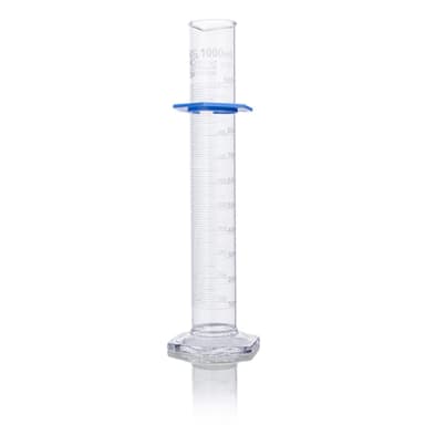 Graduated cylinder, 100mL, PP, squat form,print grads,class B