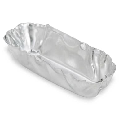 Aluminum Micro Weigh Dish, Rectangle, 25L x 7W x 7H mm, 1.12ml - cs-4200