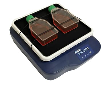 SCI-RS Digital Rocker, 7° angle, with 18900185 Anti-Slip Tissue Culture Flask Platform, 100-220V, 50/60Hz, Euro Plug