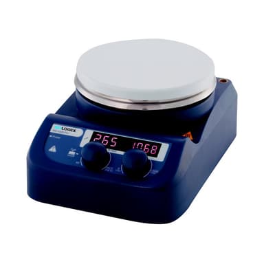 SCI280-Pro, Circular LED Digital Hotplate-Stirrer, ceramic plate, 220V, 50/60Hz, Euro Plug (BUNDLE: 18900016 PT1000 Sensor & 18900148 Sensor Support/Clamp)