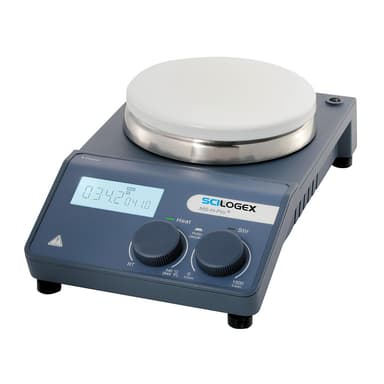 SCI340-Pro Circular LCD Digital Magnetic Hotplate Stirrer, ceramic plate, with PT1000 Sensor & Sensor Stand 110V/60Hz, US Plug