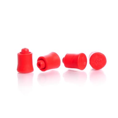 RUBBER SEPTA 7MM RED PK/100