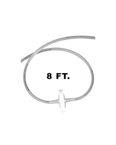 Vactrap™ 2 Tubing Extension, 8 feet (8'), with 0.2 µm PTFE Inline Vent Filter, 1/EA