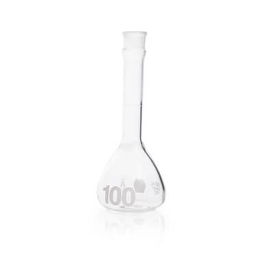 Volumetric Flask, Class A, Heavy Duty, Wide-Mouth, Without Stopper,100ML