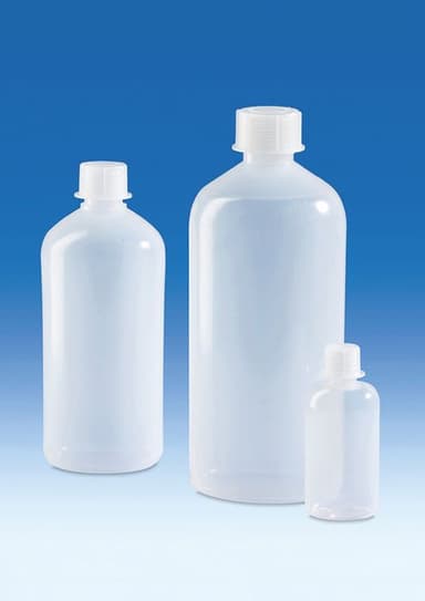 Bottle, LDPE, GL25 cap, 500mL, pack of 12