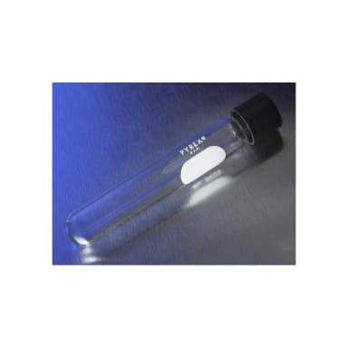 PYREX 34mL Screw Cap Culture Tubes with PTFE Lined Phenolic Caps, 20x150mm