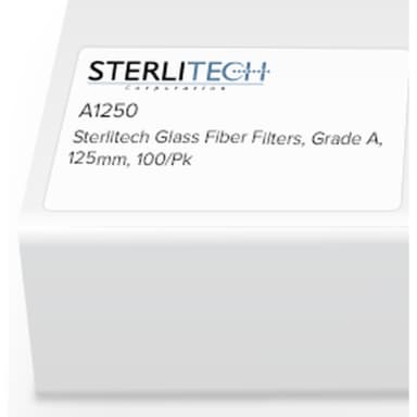 Grade A Borosilicate Glass Microfiber, 125mm, 100/Pk