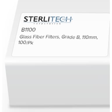 Grade B Borosilicate Glass Microfiber, 110mm, 100/Pk