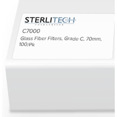 Grade C Borosilicate Glass Microfiber, 70mm, 100/Pk