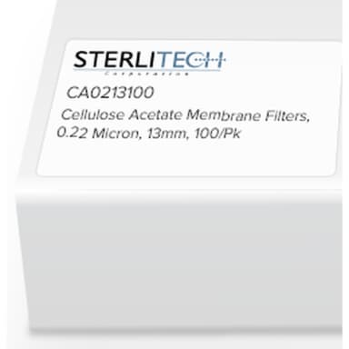 Cellulose Acetate Membrane Filters, 0.22 Micron, 13mm, 100/Pk