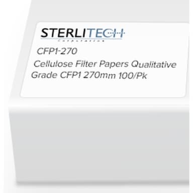 Grade CFP1 Cellulose Filter Paper, 270mm, 100/Pk