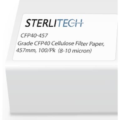 Grade CFP40 Cellulose Filter Paper, 457mm, 100/Pk