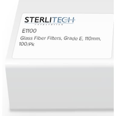 Grade E Borosilicate Glass Microfiber, 110mm, 100/Pk