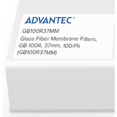 Glass Fiber Membrane Filters, GB-100R, 37mm, 100/Pk
