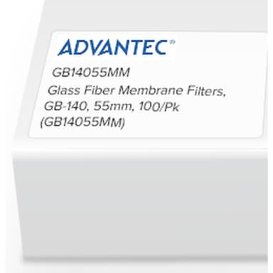 Glass Fiber Membrane Filters, GB-140, 55mm, 100/Pk