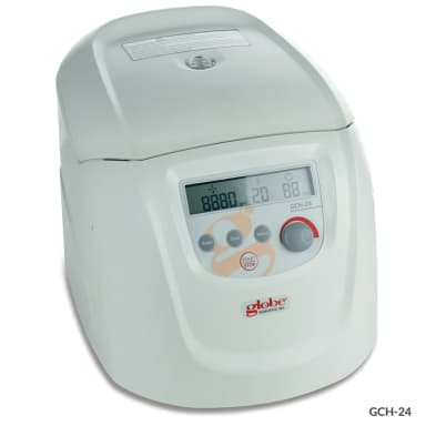 UK Centrifuge, Hematocrit, 24-Place, 230v, 50Hz, EU Plug (includes: 24-Place Hematocrit Rotor Kit with Lid and Reading Disk Lid)