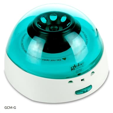 EU Centrifuge, Mini, 8-Place, 7000rpm Fixed Speed, 240v, 50Hz, EU Plug, Green Lid (Includes: 8-Place Rotor for 1.5mL/2.0mL Tubes, 2 x 8 Place Rotor for PCR