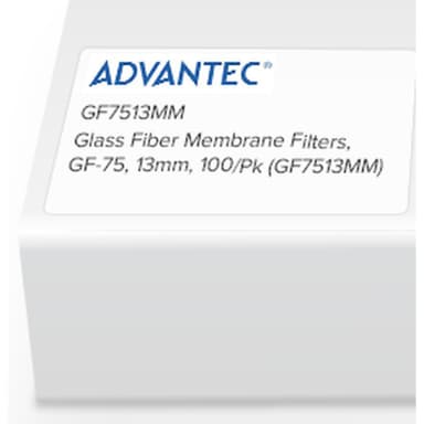 Glass Fiber Membrane Filters, GF-75, 13mm, 100/Pk