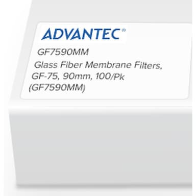 Glass Fiber Membrane Filters, GF-75, 90mm, 100/Pk