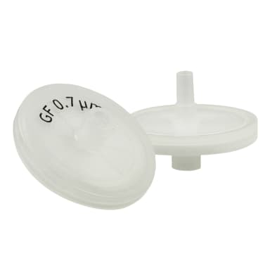 Glass Fiber Syringe Filter, Abluo, 0.7 micron, 25mm, 500/pk